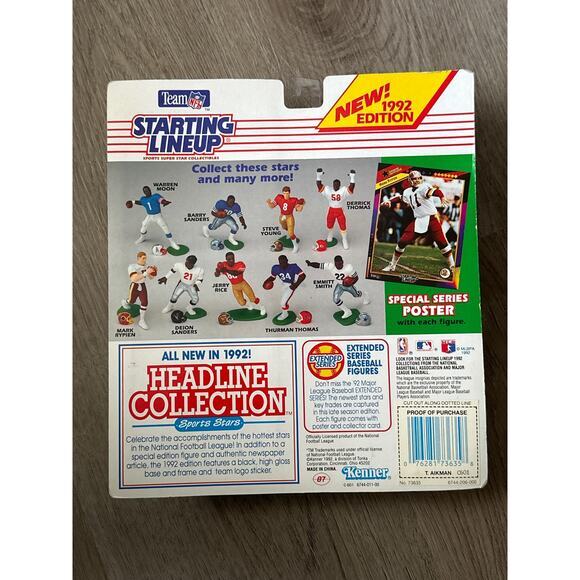 Starting Lineup 1992 Troy Aikmen with special series poster‎ - Picture 5 of 8